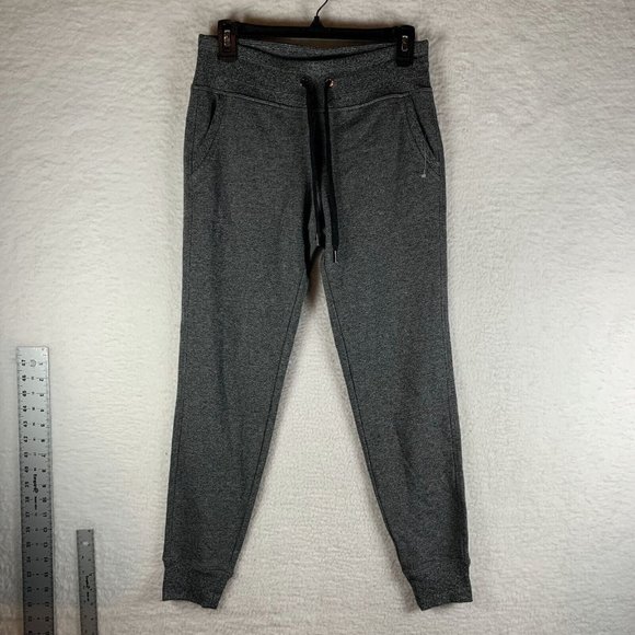 Calvin Klein Leggings Women's XS Heather‎ Gray Cotton Drawstring High-Rise 7566 - Picture 1 of 9